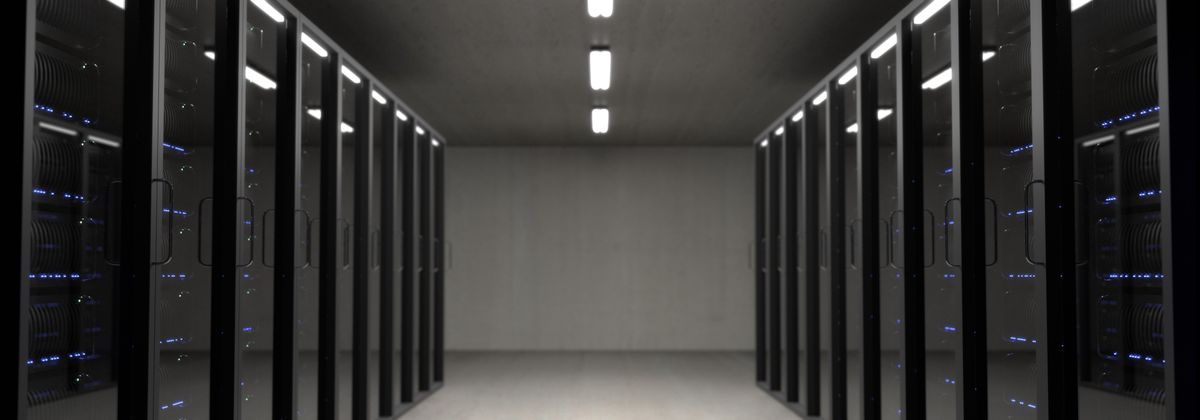 Server rack infrastructure representing VPS hosting environment